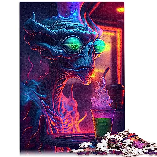 Puzzle für Erwachsene, Trippy Sci-Fi-Opa für Erwachsene, 1000-teiliges Puzzle für Erwachsene, Geschenke, Papppuzzles, Lernspiel, Größe: 26 x 38 cm von SIBREA