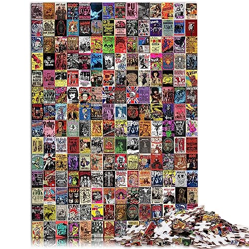 Puzzle für Erwachsene, Vintage-Collage, 1000 Teile, Puzzle für Erwachsene, Familien-Papppuzzle, Lernspielzeug, Größe: 26 x 38 cm Puzzle für Erwachsene, Vintage-Collage, 1000 Teile, Puzzle für Erwachsene, Familien-Papppuzzle, Lernspielzeug, Größe: 26 x 38 cm von SIBREA