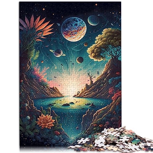 Puzzle für Erwachsene, verrückte Weltraumlandschaft, 1000 Teile, Puzzles für Erwachsene, für Erwachsene und Kinder ab 12 Jahren, Papppuzzles, lustige Puzzlespiele, Größe: 26 x 38 cm von SIBREA