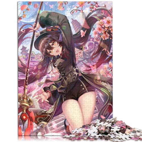 Puzzle für Erwachsene 1000 Teile Puzzle Genshin Impact Hu Tao Holzpuzzle Geeignet für Erwachsene und Kinder über 12 Jahre Heimdekoration Größe: 50 x 75 cm von SIBREA