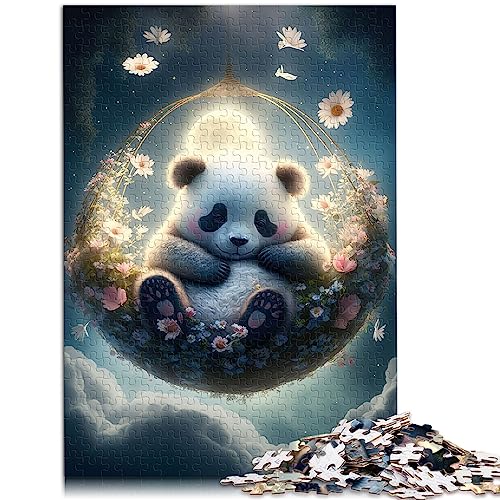 Puzzle für Erwachsene Baby Panda Puzzles für Erwachsene 1000 Holzpuzzle für Erwachsene und Kinder Spielzeug Intellektuelles Spiel Größe: 50x75 cm von SIBREA