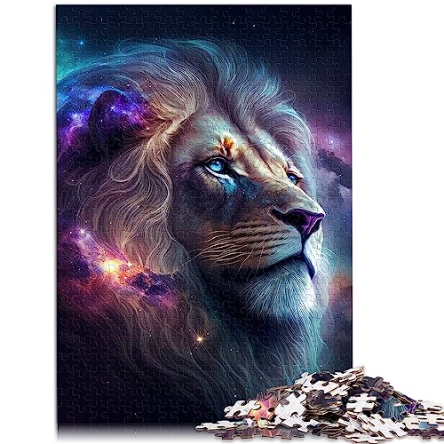 Puzzle für Erwachsene Cosmic Mufasa Lion King Puzzles 1000 Teile für Erwachsene für Erwachsene und Kinder ab 12 Jahren Papppuzzles schwierig und herausfordernd Größe: 26 x 38 cm von SIBREA