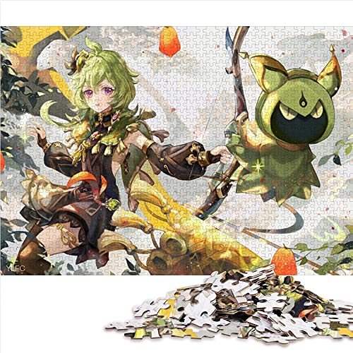 Puzzle für Erwachsene Genshin Impact Puzzles für Erwachsene 1000 Teile für Erwachsene Familien-PapppuzzlesFamilienaktivitätspuzzles Größe: 26x38cm von SIBREA