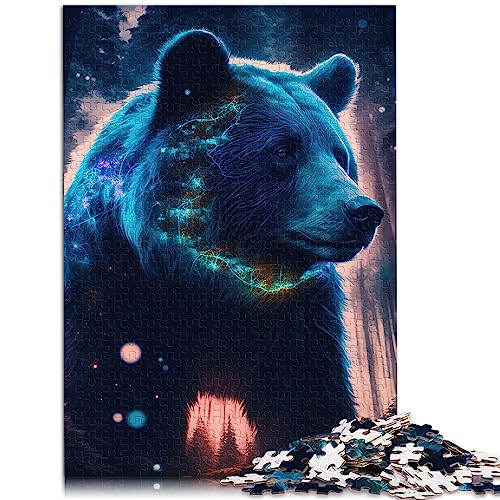 Puzzle für Erwachsene Lumos Bären 1000-teiliges Puzzle für Erwachsene Kinder Holzpuzzle für Erwachsene und Kinder ab 12 Jahren Denksportaufgaben für Erwachsene Größe: 50x75 cm von SIBREA