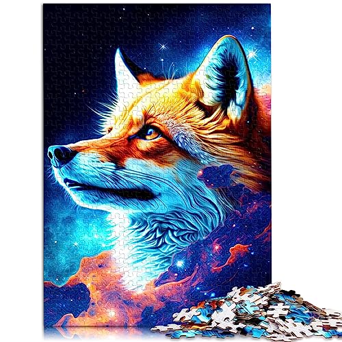 Puzzle für Erwachsene und Kinder, Fantasy-Fuchs, 1000 Teile, Puzzle für Erwachsene, Familien-Papppuzzle, Lernspiel, Herausforderungsspielzeug, Größe: 26 x 38 cm von SIBREA