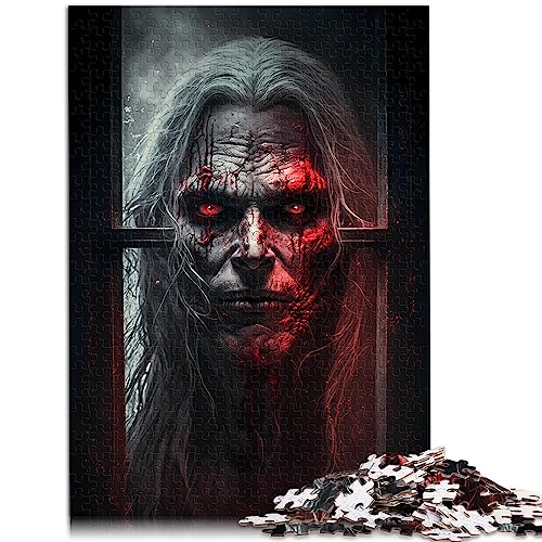 Puzzle für Erwachsene und Kinder, Horror-Kunst, 1000-teilige Puzzles für Erwachsene und Kinder, Papppuzzles, Puzzles für Erwachsene, Geschenke, Größe: 26 x 38 cm von SIBREA