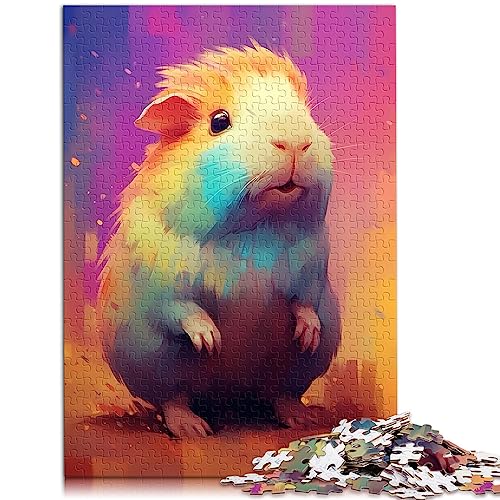 Puzzle für Erwachsene und Kinder Meerschweinchen Tier 1000 Teile Puzzles für Erwachsene Holzpuzzle für Erwachsene und Kinder ab 12 Jahren Herausforderungsfamilie Größe: 50x75 cm von SIBREA