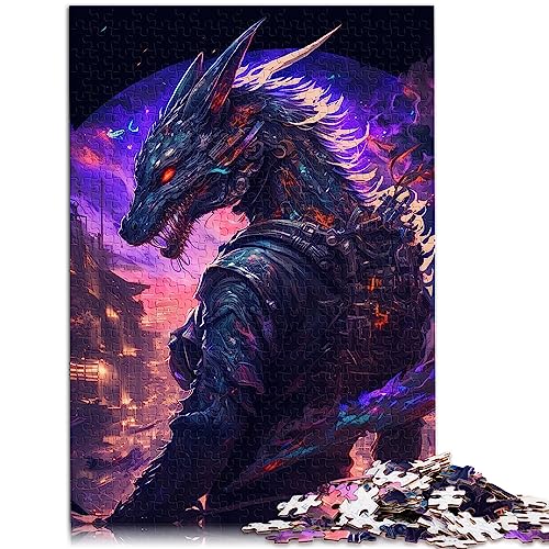 Puzzle für Kinder, Drachen, 1000 Teile, Puzzle für Erwachsene, geeignet für Erwachsene und Kinder über 12 Jahre, Papppuzzles, lustiges Geschenk, Größe: 26 x 38 cm von SIBREA