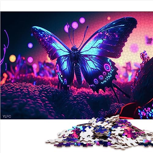 Puzzle für Kinder, Schmetterling, bunt, 1000 Teile, Puzzle für Erwachsene und Jugendliche ab 12 Jahren, Papppuzzle, Geschenkideen, Größe: 26 x 38 cm von SIBREA