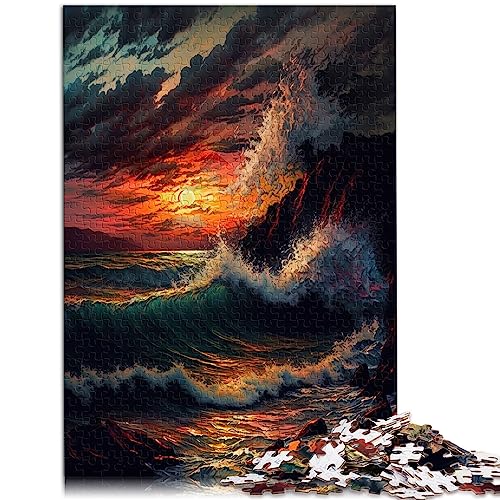 Puzzle für Kinder, Stormly Ocean, Puzzle für Erwachsene, 1000 Teile, für Erwachsene und Kinder, Papppuzzles, Lernspielzeug, Familienspiele, Größe: 26 x 38 cm Puzzle für Kinder, Stormly Ocean, Puzzle für Erwachsene, 1000 Teile, für Erwachsene und Kinder, Papppuzzles, Lernspielzeug, Familienspiele, Größe: 26 x 38 cm von SIBREA