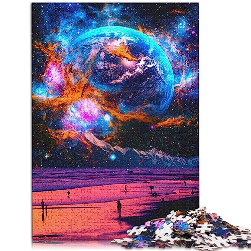 Puzzles „Eine Neue Welt“, 1000-teiliges Holzpuzzle für Erwachsene und Kinder ab 12 Jahren, Lernspiel, Größe: 50x75 cm von SIBREA