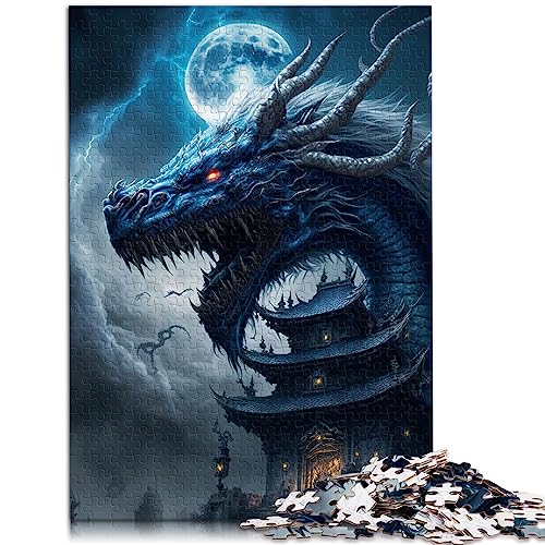 Puzzles Drache 1000 Teile Puzzles für Erwachsene Geeignet für Erwachsene und Kinder über 12 Jahre anspruchsvolle Papppuzzles Größe: 26 x 38 cm von SIBREA