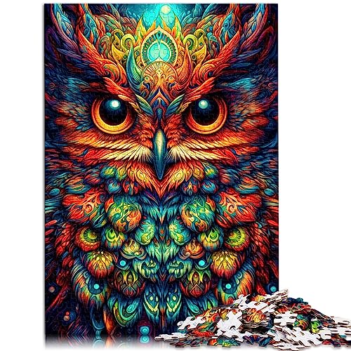 Puzzles Fantasie-Eulen-Puzzles für Erwachsene 1000 Puzzle-Spielzeuge für Erwachsene und Kinder ab 12 Jahren Papppuzzles Familienspaß Puzzles Größe: 26 x 38 cm von SIBREA