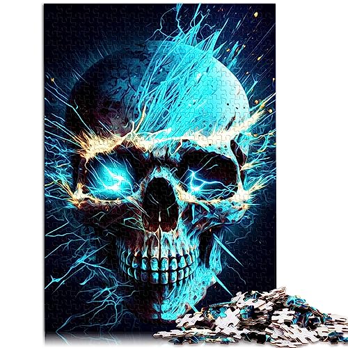 Puzzles Totenkopf 1000 Teile Puzzles für Erwachsene Kinder für Erwachsene und Kinder ab 12 Jahren Papppuzzles Familienspaß Puzzle nach Größe: 26x38cm von SIBREA