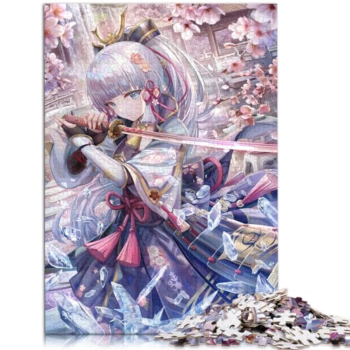 Puzzles für 1000-teiliges Puzzle Genshin Impact Ayaka Holzpuzzles für Erwachsene und Kinder ab 12 Jahren. Auffälliges Design. Größe: 50 x 75 cm von SIBREA