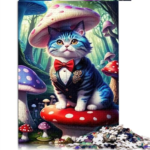 Puzzles für Erwachsene, 1000 Teile, für Erwachsene, Katze, Holzpuzzle für Erwachsene und Kinder, herausfordernd, Größe: 50 x 75 cm von SIBREA