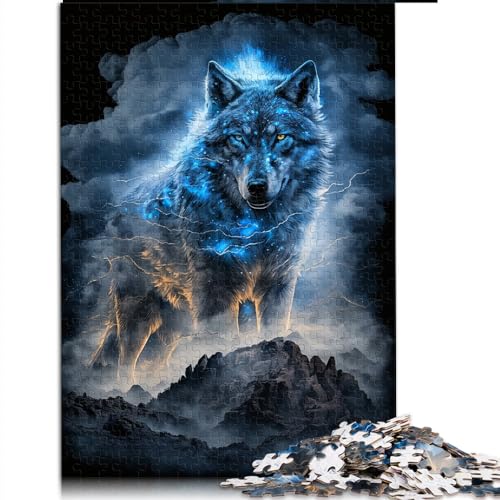 Puzzles für Erwachsene, 1000-teiliges Puzzle, Wolf, Holzpuzzles für Erwachsene und Kinder, lustige Puzzlespiele, Größe: 50 x 75 cm von SIBREA