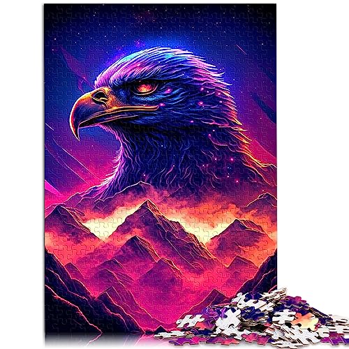 Puzzles für Erwachsene, Adler, 1000 Teile, Holzpuzzles für Erwachsene und Familien, lustiges Familienpuzzle, Größe: 50x75 cm von SIBREA