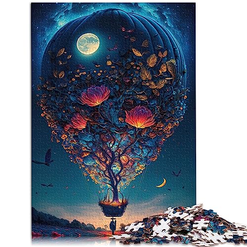 Puzzles für Erwachsene, Ballon im Weltraum, Puzzles für Erwachsene, 1000-teilige Holzpuzzles für Erwachsene und Kinder ab 12 Jahren, tolles Geschenk für Erwachsene, Größe: 50x75 cm von SIBREA