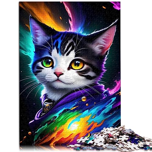 Puzzles für Erwachsene, Fantasy-Galaxie-Kätzchen-Puzzle, 1000 Teile, für Erwachsene, für Erwachsene, Kinder ab 12 Jahren, Papppuzzles, Heimdekoration, Puzzlegröße: 26 x 38 cm von SIBREA