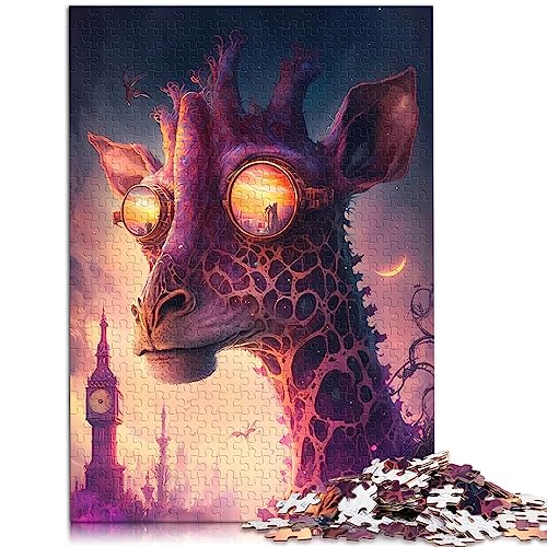 Puzzles für Erwachsene, Giraffe, 1000 Teile, geeignet für Erwachsene, Papppuzzle, anspruchsvolles Spiel, Größe: 26 x 38 cm von SIBREA