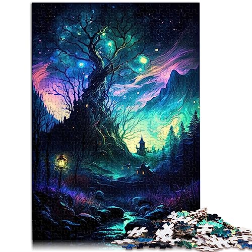 SIBREA Puzzle für Erwachsene, Magische Landschaft, 1000 Teile, für Erwachsene und Kinder ab 12 Jahren, Karton, Jigsaw, Scenic, 1000 Stück, 1 Set, 26 x 38 cm von SIBREA