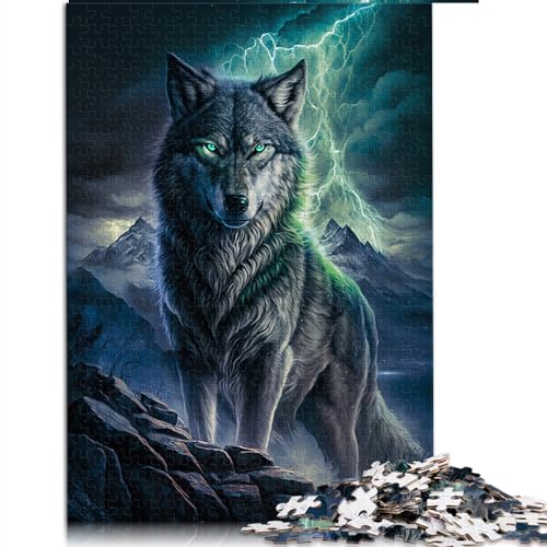 Puzzles für Erwachsene, Puzzles für Erwachsene, 1000 Puzzles, Phantomwolf, Holzpuzzle, geeignet für Erwachsene und Jugendliche ab 12 Jahren, herausfordernde Puzzles für Erwachsene, Größe: 50 x 75 cm von SIBREA