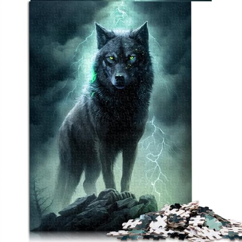 SIBREA Puzzle für Erwachsene, 1000 Teile, Phantomwolf-Holzpuzzle, Klassisch, geeignet für Erwachsene und Kinder ab 12 Jahren, 50 x 75 cm von SIBREA