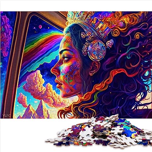 Puzzles für Erwachsene, Rainbow Spirit, 1000 Teile, Holzpuzzles für Erwachsene und Kinder, für Familienspaß, Größe: 50x75 cm von SIBREA