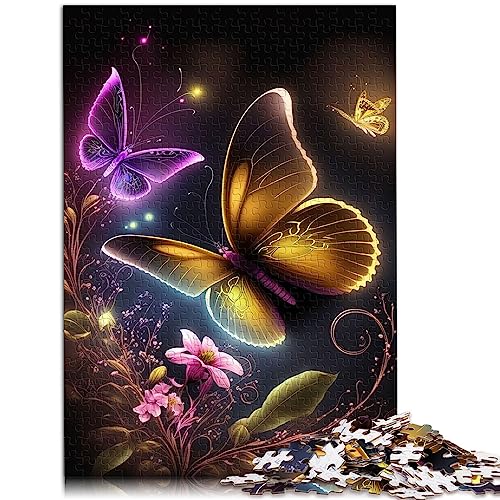 Puzzles für Erwachsene, Schmetterling, bunt, 1000-teiliges Puzzle für Erwachsene und Kinder ab 12 Jahren, Papppuzzles, Geschenkideen, Größe: 26 x 38 cm von SIBREA