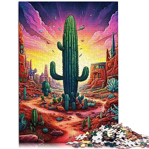 Puzzles für Erwachsene, geheimer Kaktus, 1000-teiliges Puzzle für Erwachsene, Familien-Papppuzzles, Heim-Lernspiele, DIY-Spielzeug, Größe: 26 x 38 cm von SIBREA