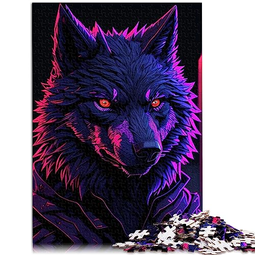 Puzzles für Erwachsene, magischer Wolf, Puzzle für Erwachsene, 1000 Teile, Holzpuzzle für Teenager und Kinder, Geschenk für Erwachsene und Kinder, Größe: 50x75 cm von SIBREA