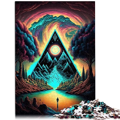 Puzzles für Erwachsene, psychedelische 1000-teilige Puzzles, Holzpuzzles für 12-Jährige, lustige Aktivitäten zu Hause, Geburtstagsgeschenk, Reisegeschenke, Größe: 50x75 cm von SIBREA