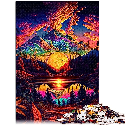 Puzzles für Erwachsene, psychedelische Natur, 1000-teiliges Puzzlespiel, Holzpuzzle für Erwachsene und Kinder ab 12 Jahren, tolles Größe: 50x75 cm von SIBREA