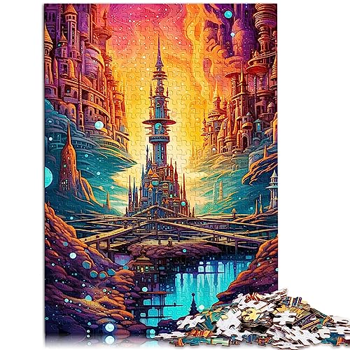 Puzzles für Erwachsene Erstaunliche Türme. 1000-teiliges Puzzle aus Holz für Erwachsene und Kinder ab 12 Jahren. Denksportaufgabe. Größe: 50x75 cm von SIBREA