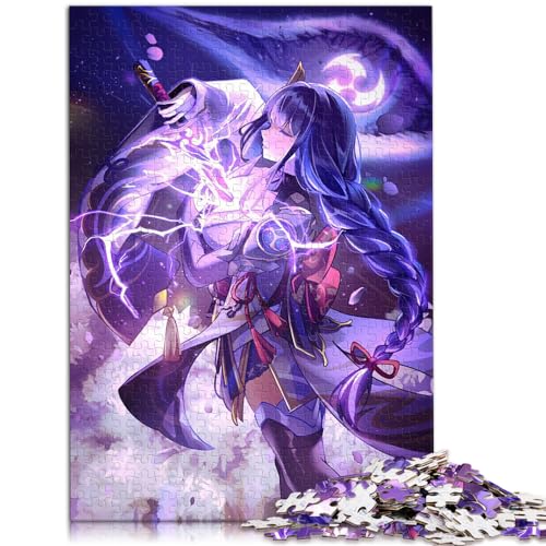 Puzzles für Erwachsene Geschenke Genshin Impact Raiden Shogun Erwachsenenpuzzle 1000 für Erwachsene und Familien PapppuzzlesLustiges Geschenk Größe: 26x38cm von SIBREA