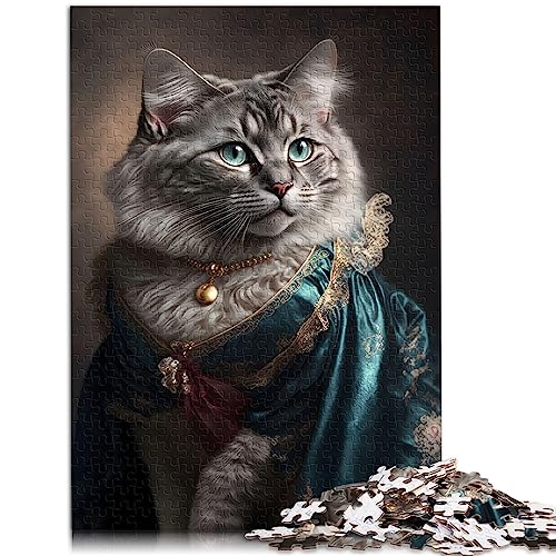 Puzzles für Erwachsene Glorious Magnificent Cat 1000 Teile Holzpuzzles für Erwachsene und Kinder ab 12 Jahren Erwachsene und Kinder Größe: 50x75 cm von SIBREA