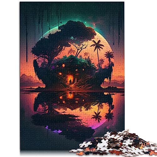 Puzzles für Erwachsene Magic Hut-Puzzles für Erwachsene 1000 Teile Holzpuzzle Geeignet für Erwachsene und Kinder über 12 Jahre Gutes Geschenk für Erwachsene Kinder Größe: 50x75 cm von SIBREA