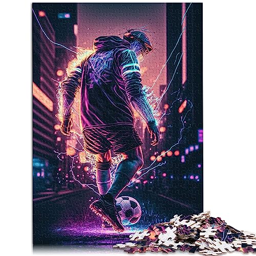 Puzzles für Erwachsene Neon-Fußballspieler Puzzle 1000 Teile Geeignet für Erwachsene und Kinder über 12 Jahre Papppuzzles Lernspiele Größe: 26 x 38 cm Puzzles für Erwachsene Neon-Fußballspieler Puzzle 1000 Teile Geeignet für Erwachsene und Kinder über 12 Jahre Papppuzzles Lernspiele Größe: 26 x 38 cm von SIBREA