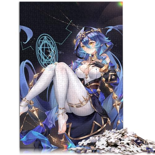 Puzzles für Erwachsene Puzzle Genshin Impact Layla 1000-teiliges Puzzle Lernspiele Geeignet für Erwachsene und Kinder ab 12 Jahren PapppuzzlesHerausfordernde Spielpuzzles Größe: 26 x 38 cm von SIBREA