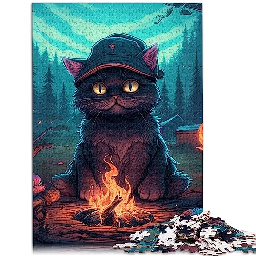 Puzzles für Erwachsene Puzzle Wildkatze 1000 Teile Puzzle Geeignet für Erwachsene und Kinder über 12 Jahre Papppuzzles Anspruchsvolles Spiel Größe: 26 x 38 cm von SIBREA