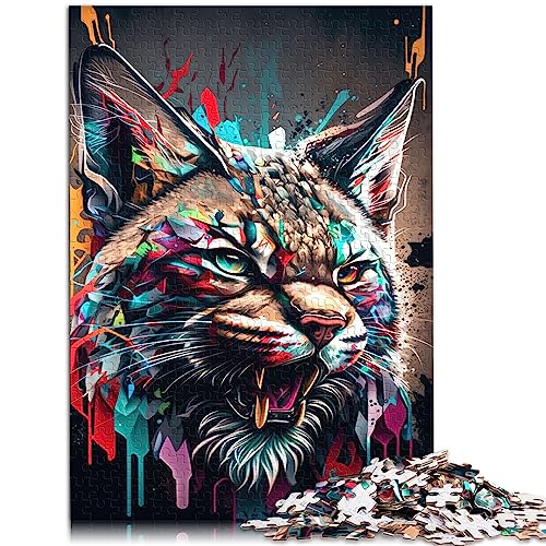 SIBREA Puzzle für Erwachsene und Kinder - Lynx Panorama Set Rechts - 1000 Teile - Holzpuzzle - Klassisch - Jigsaw - 1 Set - 1000 Teile - 50x75 cm - Ab 12 Jahren von SIBREA