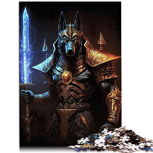 Puzzles für Erwachsene: Krieger-Anubis-Puzzles, 1000 Teile, Papppuzzles für Teenager und Kinder. Tolles Geschenk für Erwachsene. Größe: 26 x 38 cm von SIBREA