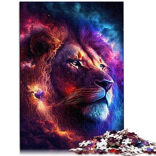 für Erwachsene Puzzle Stern Löwe für Erwachsene 1000-teiliges Puzzle Holzpuzzle für Erwachsene und Kinder ab 12 Jahren Lernspielzeug zum Stressabbau Puzzlegröße: 50x75 cm von SIBREA