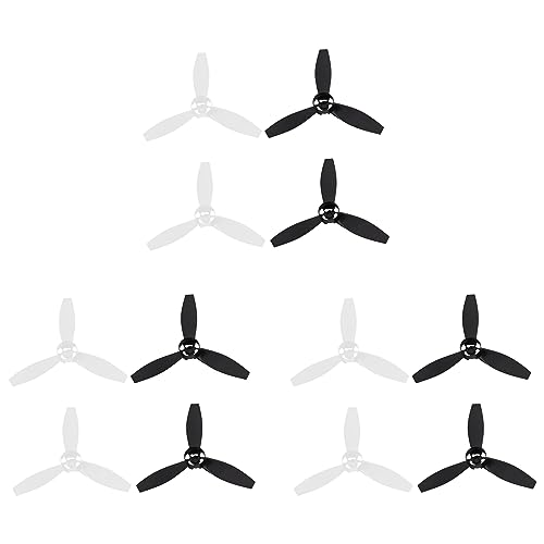 SICOSALT 12 Propeller Requisiten Ersatzteile Klingen für Papagei Bebop 2 Drone Schwarz Weiß von SICOSALT