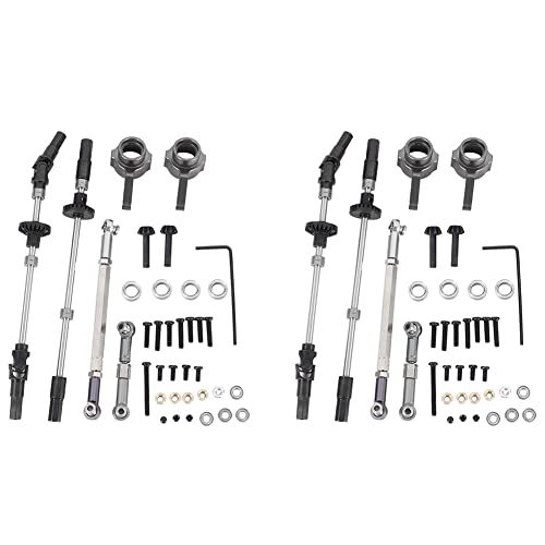 SICOSALT 2X Rüsten Sie Die Achsgetriebe Der Stahlzahnradbrücke für B14 B24 C14 C24 C34 C44 B16 B36 Q60 1/16 RC-Autoersatzteile, Auf von SICOSALT