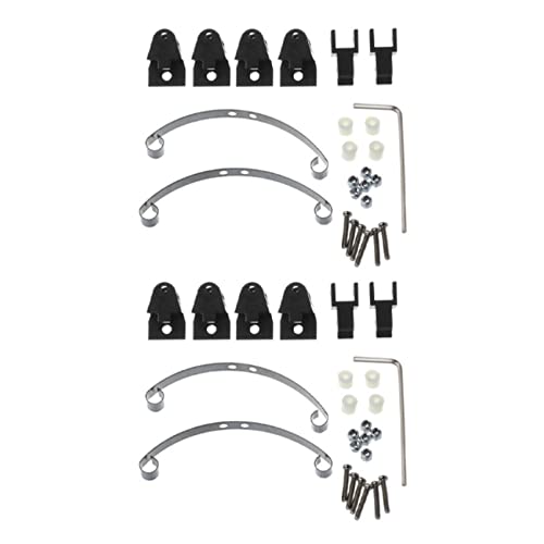 SICOSALT 2X StahlblattfederaufhäNgungssatz für B14 B16 B24 B36 Ural Q60 Q61 Q62 Q63 Q64 6X6 und Crawer, Schwarz von SICOSALT