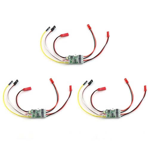 SICOSALT 3X -Wege-Bidirektionaler 5A ESC Brushed Speed Controller Dual Way ESC 2S-3S Lipo für RC-Modellauto-Bootstank-Ersatzteile von SICOSALT