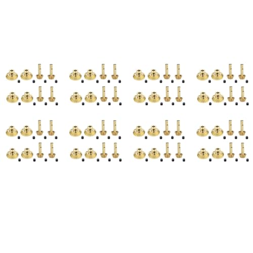 SICOSALT 64 StüCk Messing Vorder- und Achs Getriebe Antrieb Wellen Getriebe Upgrade Zubehör für C14 C24 B24 B36 MN D90 D99 MN99S Teile von SICOSALT