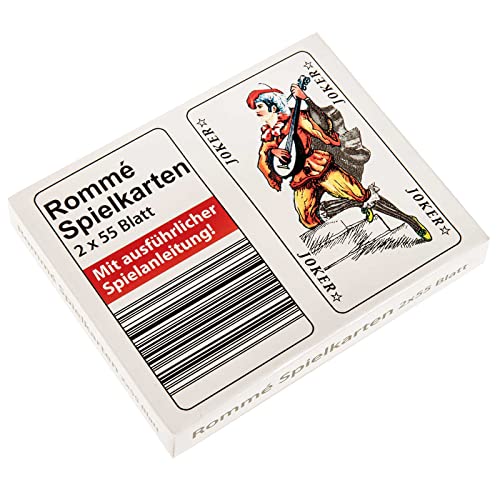 SIDCO Kartenspiel Romme 2 x 55 Spiel Karten Rommekarten Canasta Bridge Skat Poker von SIDCO